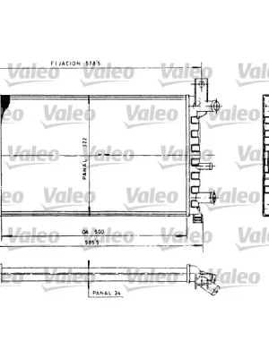 Chladič, chlazení motoru VALEO 730483 Oblíbený