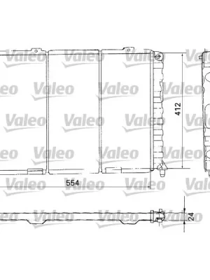 Chladič, chlazení motoru VALEO 731283 Doprava Zdarma