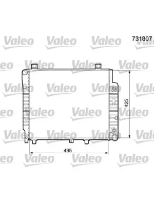 Vrácení Zdarma Chladič, chlazení motoru VALEO 731807