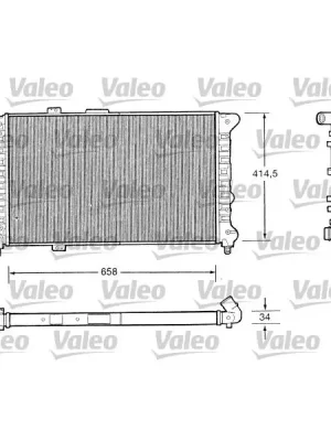 Chladič, chlazení motoru VALEO 732505 Vysoce Kvalitní