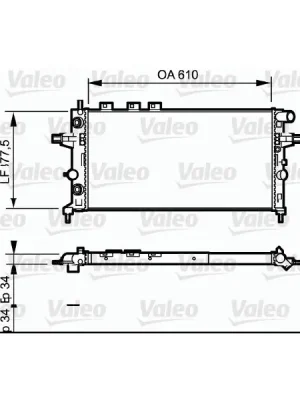 Odeslání Ihned Chladič, chlazení motoru VALEO 732548