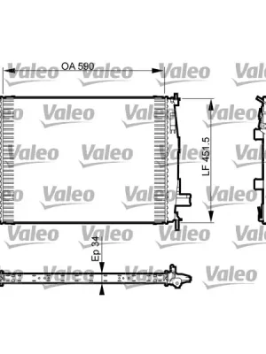 Doprava Zdarma Chladič, chlazení motoru VALEO 735380