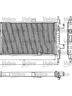 Chladič, chlazení motoru VALEO 883856 Tovární Cena