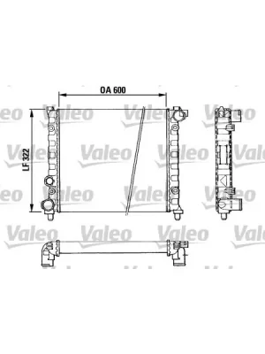 Autentický Chladič, chlazení motoru VALEO 883958
