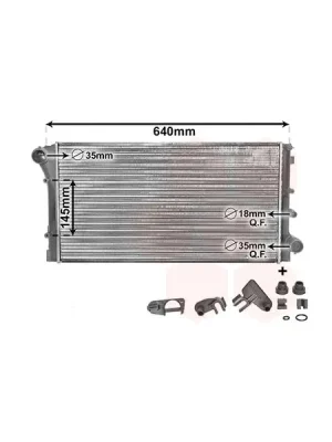 Chladič, chlazení motoru VAN WEZEL 17002295 Top Prodej