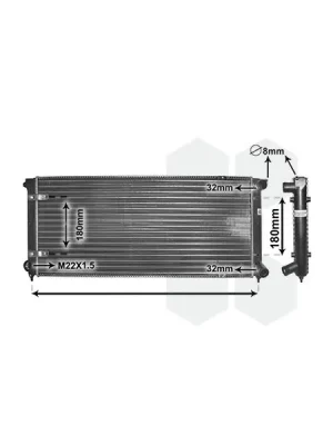 Nejprodávanější Chladič, chlazení motoru VAN WEZEL 58002041