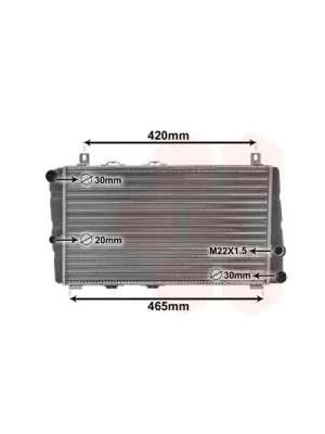 Chladič, chlazení motoru VAN WEZEL 76002002 Top Prodej