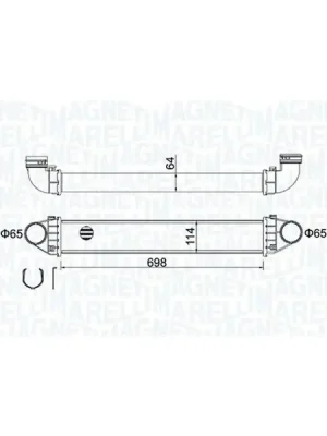 Chladič turba MAGNETI MARELLI 351319204210 Levný