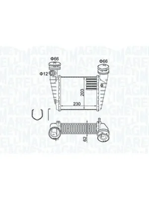Chladič turba MAGNETI MARELLI 351319205190 Expresní Doručení