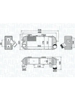 Chladič turba MAGNETI MARELLI 351319205760 Top Prodej