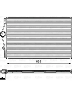 Chladič turba VALEO 818281 Cenová Bomba