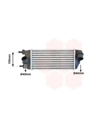 Chladič turba VAN WEZEL 17004391 Autentický