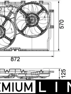 Výprodej Větrák, chlazení motoru MAHLE ORIGINAL CFF 193 000P