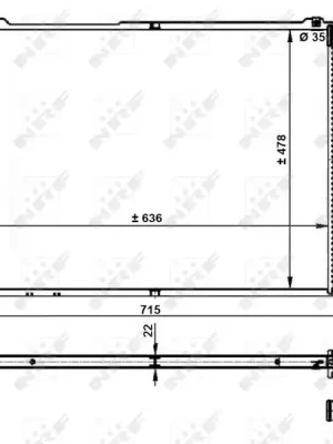 Chladič, chlazení motoru NRF 59200 Přímo Od Výrobce