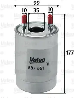 Akční Nabídka Palivový filtr VALEO 587551