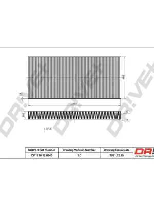Filtr, vzduch v interiéru Dr!ve+ DP1110.12.0245 Top Prodej