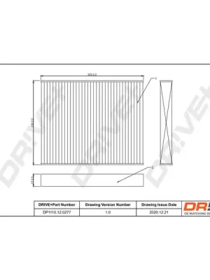 Filtr, vzduch v interiéru Dr!ve+ DP1110.12.0277 Nakupujte Hned