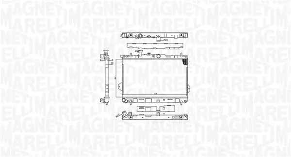 Chladič, chlazení motoru MAGNETI MARELLI 350213110400 Akce