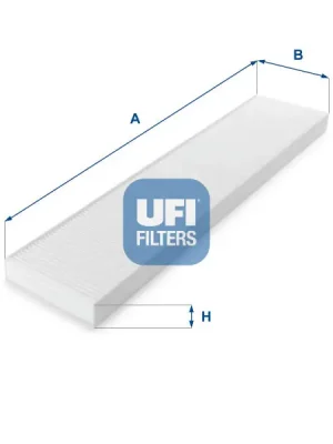 Filtr, vzduch v interiéru UFI 53.017.00 Autentický