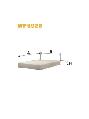 Jen Po Omezenou Doba Filtr, vzduch v interiéru WIX FILTERS WP6928
