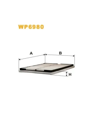 Omezená Nabídka Filtr, vzduch v interiéru WIX FILTERS WP6980