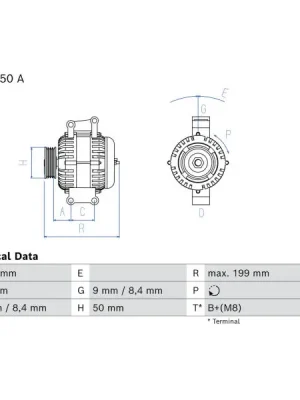 Novinka generátor BOSCH 0 986 085 260
