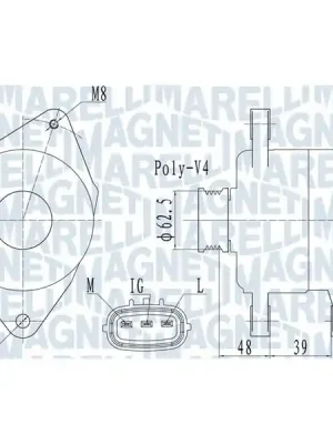 generátor MAGNETI MARELLI 063731517010 Akční Cena
