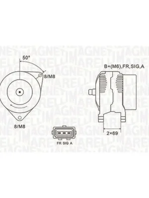 generátor MAGNETI MARELLI 063731857010 Tovární Cena