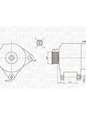 Levný generátor MAGNETI MARELLI 063731907010