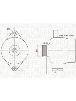Sezónní Sleva generátor MAGNETI MARELLI 063731952010