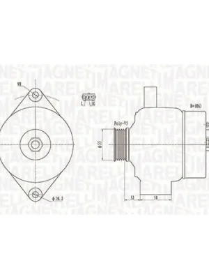 Pouze Dnes generátor MAGNETI MARELLI 063732026010