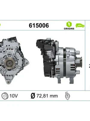 Generátor startéru VALEO 615006 Vrácení Zdarma