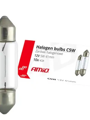 Výhodná Nabídka Halogenová žárovka C5W Festoon 41mm 12V 10ks