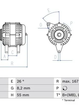 Generátor BOSCH 0 986 042 181 Koupit Online