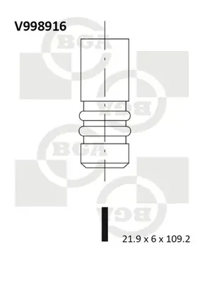 Akce Sací ventil BGA V998916