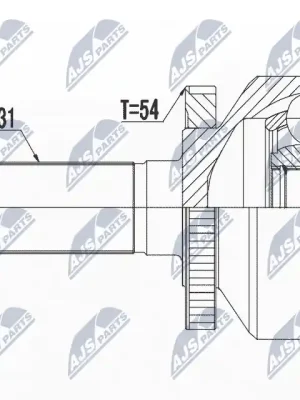 Sada kloubů, hnací hřídel NTY NPZ-KA-365 Ihned K Objednání