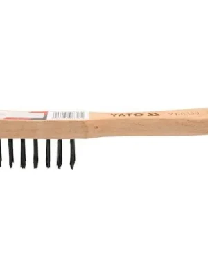 Kartáč drátěný ruční 4 řady dřevo 250 mm Hit Sezóny