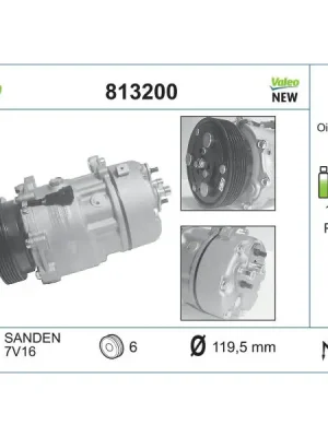 Kompresor, klimatizace VALEO 813200 Cenová Bomba