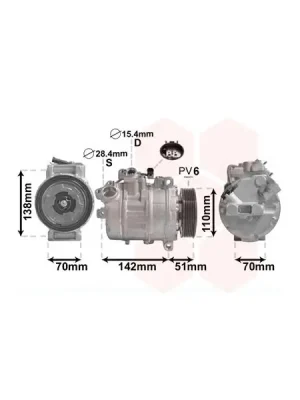 Kompresor, klimatizace VAN WEZEL 0600K417 Sleva
