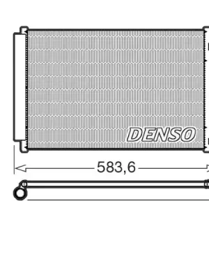 Kondenzátor, klimatizace DENSO DCN09146 Autentický