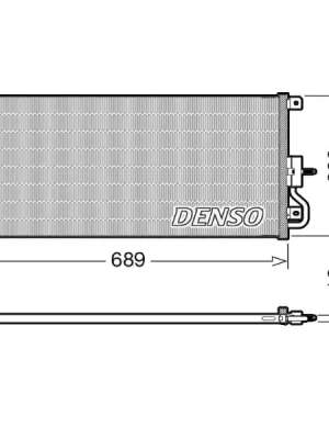 Kondenzátor, klimatizace DENSO DCN20048 Expresní Doručení