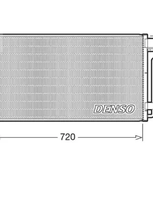 Značkový Kondenzátor, klimatizace DENSO DCN32020