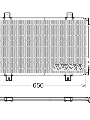 Cenově Výhodný Kondenzátor, klimatizace DENSO DCN47009