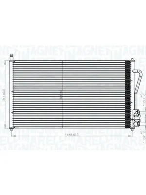 Jen Po Omezenou Doba Kondenzátor, klimatizace MAGNETI MARELLI 350203898000