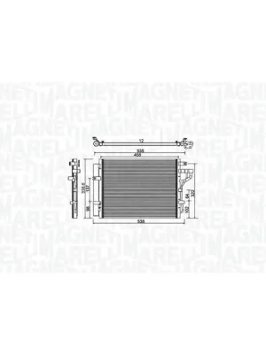 Nejlepší Cena Kondenzátor, klimatizace MAGNETI MARELLI 350203981000