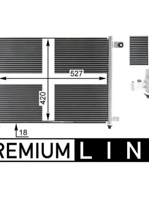 Expresní Doručení Kondenzátor, klimatizace MAHLE AC 423 000P