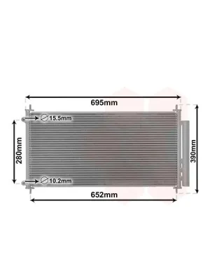Dokud Zásoby Vydrží Kondenzátor, klimatizace VAN WEZEL 53005406