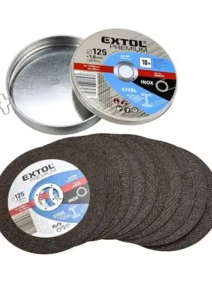 Cenový Hit Kotouč řezný na ocel/nerez, 10ks, 125x1,0x22,2mm EXTOL PREMIUM