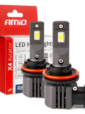 Originální LED žárovky X4-series AVIATOR H8/H9/H11/H16 6500K max 44W AMIO-03765