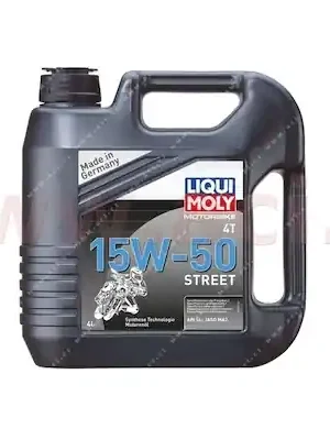 Vrácení Zdarma LIQUI MOLY Motorbike 4T 15W50 Street, polosyntetický motorový olej 4 l
